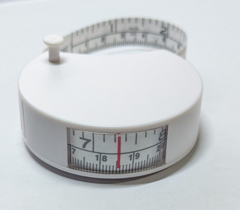 オートメジャーの目盛り表示（周囲測定用）